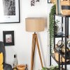 Soungou Golvlampa Naturfärger, Svart, 1-ljuskällor