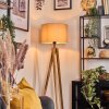 Soungou Golvlampa Naturfärger, Svart, 1-ljuskällor