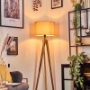 Soungou Golvlampa Naturfärger, Svart, 1-ljuskällor