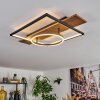 Pompu Taklampa LED Brun, träoptik, Svart, 1-ljuskällor