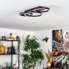 Cascada Taklampa LED Brun, träoptik, Svart, 1-ljuskällor