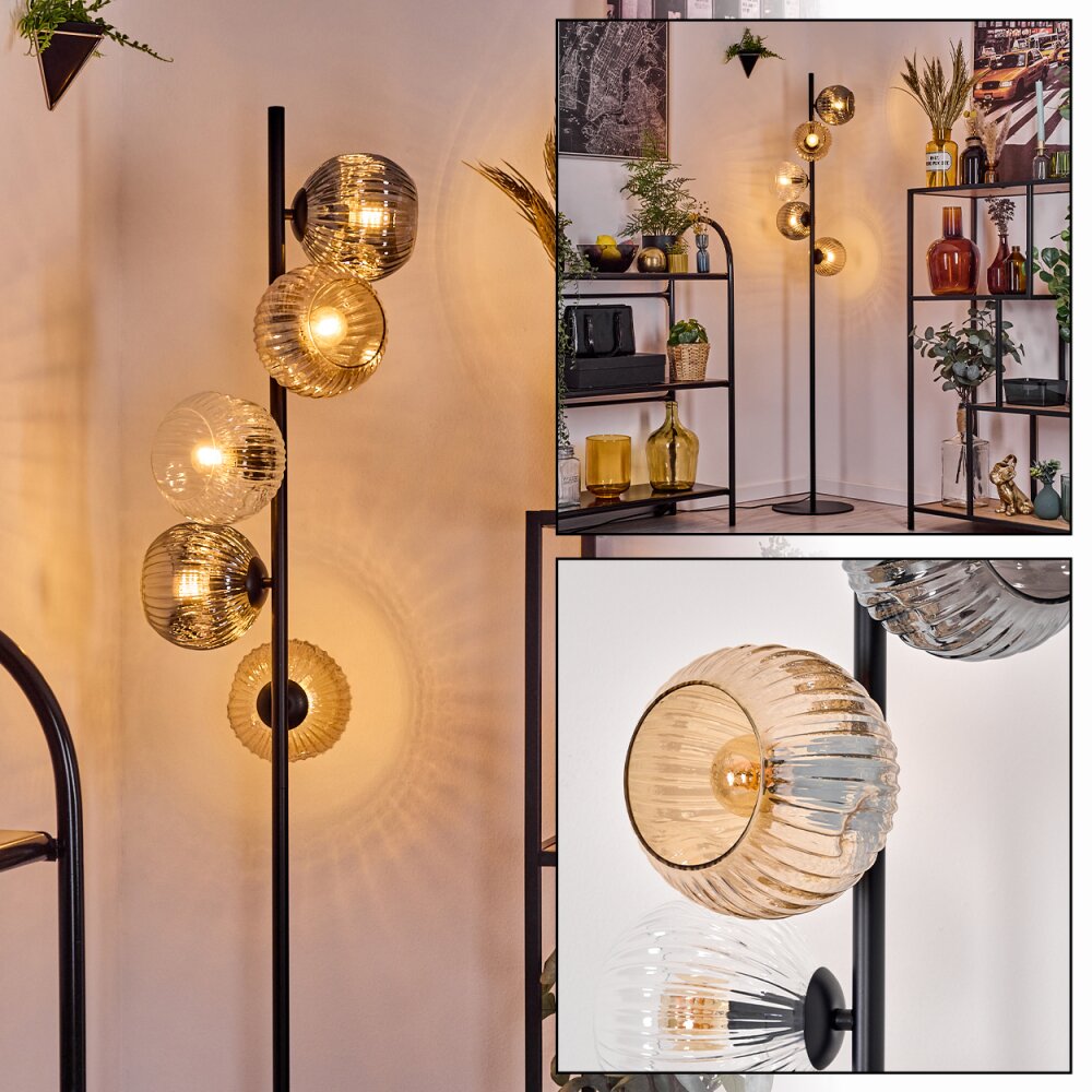 Ripoll Golvlampa Amber, Klart, Rökfärger, 5-ljuskällor main product photo