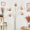 Granja Golvlampa Nickel matt, Svart, 5-ljuskällor