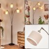 Bassagoda Golvlampa Nickel matt, Svart, 3-ljuskällor