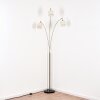 Bassagoda Golvlampa Nickel matt, Svart, 3-ljuskällor