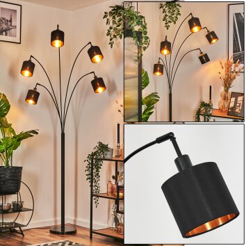 Alsen Golvlampa Svart, 5-ljuskällor