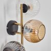 Ripoll kullampa, Vägglampa Guld, Svart, 3-ljuskällor