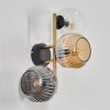 Ripoll kullampa, Vägglampa Guld, Svart, 3-ljuskällor