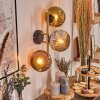 Ripoll kullampa, Vägglampa Guld, Svart, 3-ljuskällor