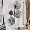 Ripoll kullampa, Vägglampa Guld, Svart, 3-ljuskällor