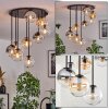 Gastor Taklampa, kullampa 57 cm Amber, Klart, Rökfärger, 9-ljuskällor