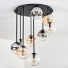 Gastor Taklampa, kullampa 57 cm Amber, Klart, Rökfärger, 9-ljuskällor