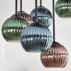 Koyoto Taklampa, kullampa 57 cm Blå, Grön, Kopparfärg, 9-ljuskällor