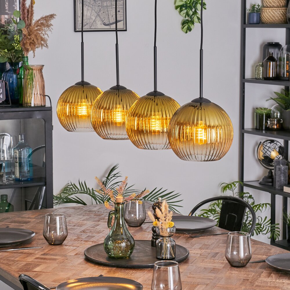 Koyoto Pendellampa, kullampa, Pendelbelysning Guld, Klart, 4-ljuskällor main product photo