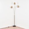 Ramila Golvlampa Nickel matt, Svart, 3-ljuskällor