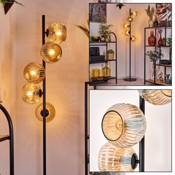 Ripoll Golvlampa Amber, 5-ljuskällor Ripoll Golvlampa Amber, 5-ljuskällor