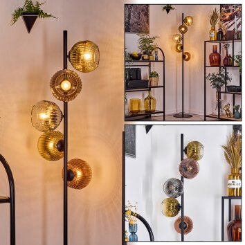 Ripoll Golvlampa Guld, Klart, Kopparfärg, Rökfärger, 5-ljuskällor Ripoll Golvlampa Guld, Klart, Kopparfärg, Rökfärger, 5-ljuskällor