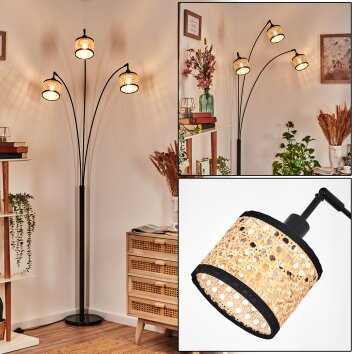Ramila Golvlampa Svart, 3-ljuskällor