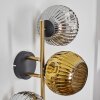 Ripoll kullampa, Vägglampa Guld, Svart, 3-ljuskällor