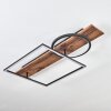 Pompu Taklampa LED Brun, träoptik, Svart, 1-ljuskällor