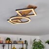 Cascada Taklampa LED Brun, träoptik, Svart, 1-ljuskällor