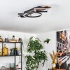 Cascada Taklampa LED Brun, träoptik, Svart, 1-ljuskällor