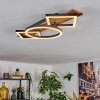 Cascada Taklampa LED Brun, träoptik, Svart, 1-ljuskällor