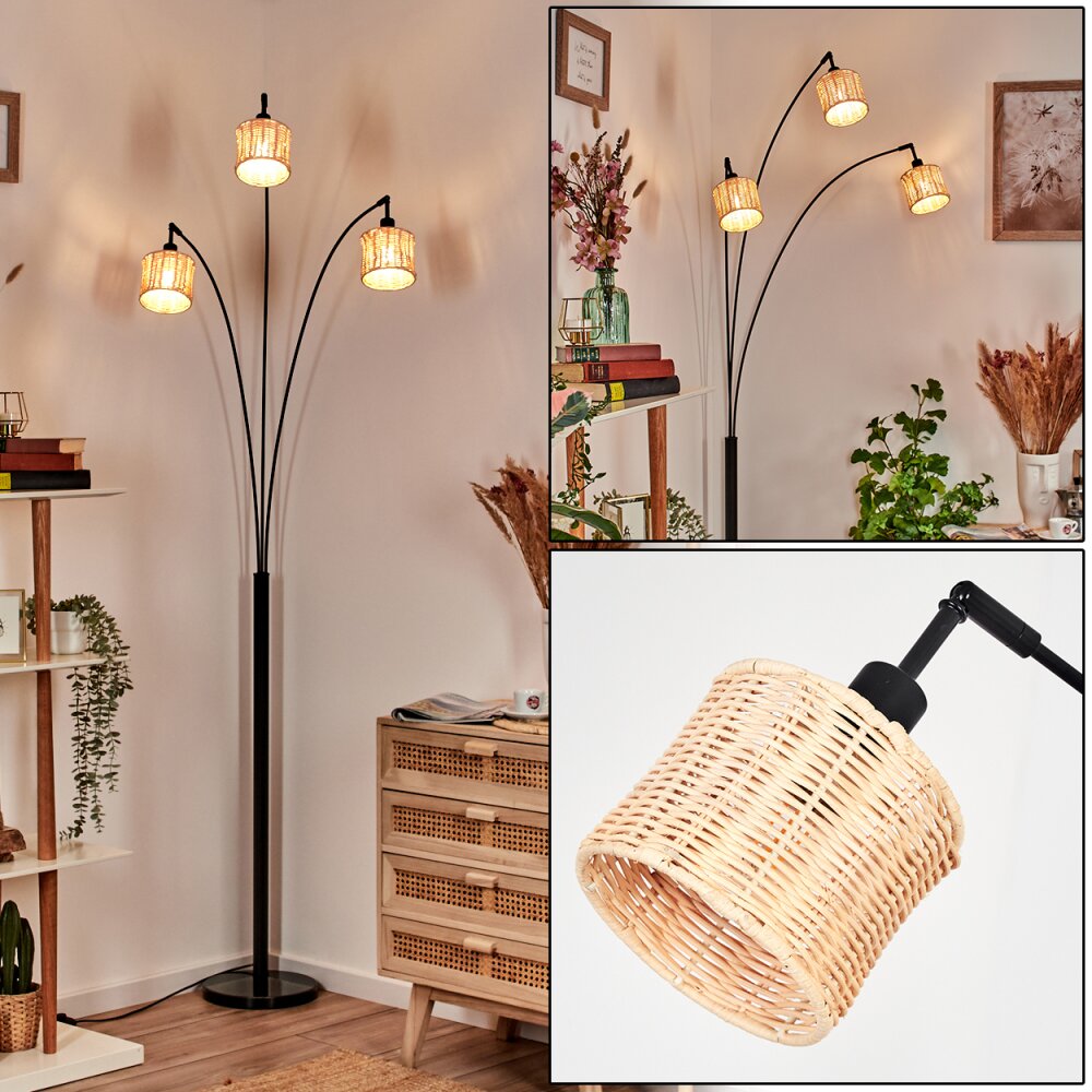 Cavaca Golvlampa Svart, 3-ljuskällor main product photo