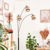 Ramila Golvlampa Krom, Svart, 3-ljuskällor