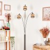 Ramila Golvlampa Krom, Svart, 3-ljuskällor