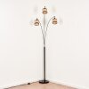 Ramila Golvlampa Krom, Svart, 3-ljuskällor