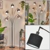 Bassagoda Golvlampa Krom, Svart, 5-ljuskällor