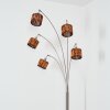 Cando Golvlampa Nickel matt, Svart, 5-ljuskällor