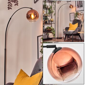 Koyoto Golvlampa, Båglampor Svart, 1-ljuskällor