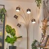 Bassagoda Golvlampa Mässing, Svart, 5-ljuskällor