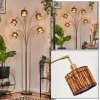 Cando Golvlampa Mässing, Svart, 5-ljuskällor