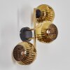 Ripoll kullampa, Vägglampa Guld, Svart, 3-ljuskällor