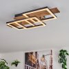 Narangera Taklampa LED Brun, träoptik, Svart, 1-ljuskällor