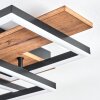 Narangera Taklampa LED Brun, träoptik, Svart, 1-ljuskällor