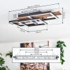 Narangera Taklampa LED Brun, träoptik, Svart, 1-ljuskällor