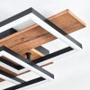 Narangera Taklampa LED Brun, träoptik, Svart, 1-ljuskällor