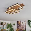 Narangera Taklampa LED Brun, träoptik, Svart, 1-ljuskällor