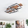 Narangera Taklampa LED Brun, träoptik, Svart, 1-ljuskällor