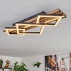 Ellekilde Taklampa LED Brun, träoptik, Svart, 2-ljuskällor