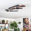 Ellekilde Taklampa LED Brun, träoptik, Svart, 1-ljuskällor