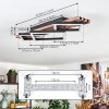 Ellekilde Taklampa LED Brun, träoptik, Svart, 1-ljuskällor