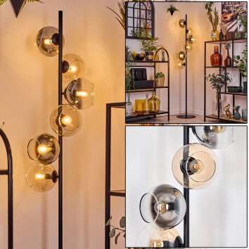 Koyoto Golvlampa Amber, Klart, Rökfärger, 6-ljuskällor Koyoto Golvlampa Amber, Klart, Rökfärger, 6-ljuskällor