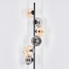 Koyoto Golvlampa Amber, Klart, Rökfärger, 6-ljuskällor