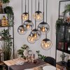 Gastor Pendellampa, kullampa, Pendelbelysning Amber, Klart, Rökfärger, 8-ljuskällor