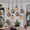Gastor Pendellampa, kullampa, Pendelbelysning Amber, Rökfärger, 8-ljuskällor
